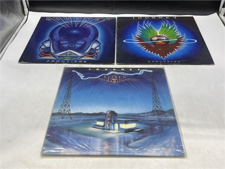 3 JOURNEY RECORDS - CONDITION IS VG+ TO NEAR MINT