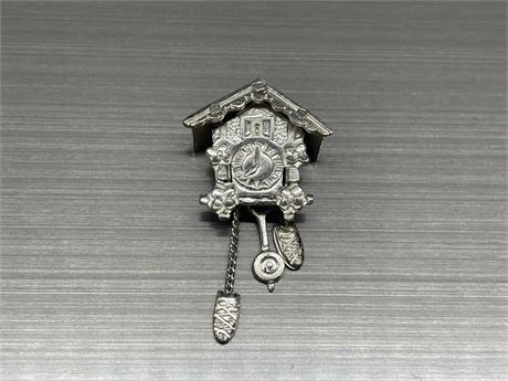 925 STERLING SILVER COO-COO CLOCK PENDANT/CHARM