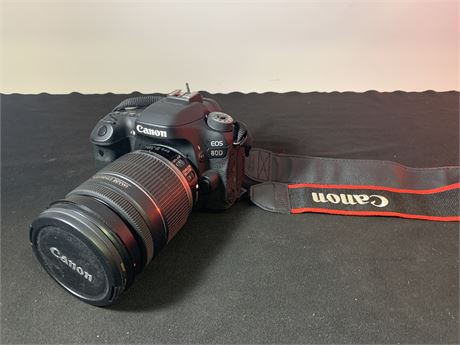 CANON EOS 80D W/LENSE (battery included. guarantee working. under 500 pics taken
