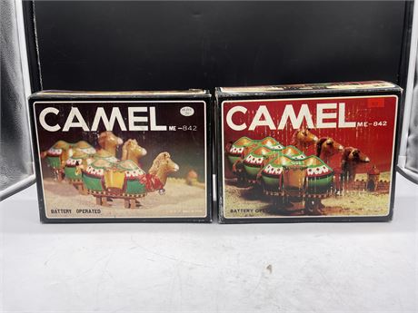 2 VINTAGE BATTERY OPERATED CAMELS