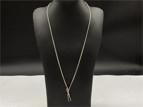 925 STERLING SILVER CHAIN W/NUDE PENDANT