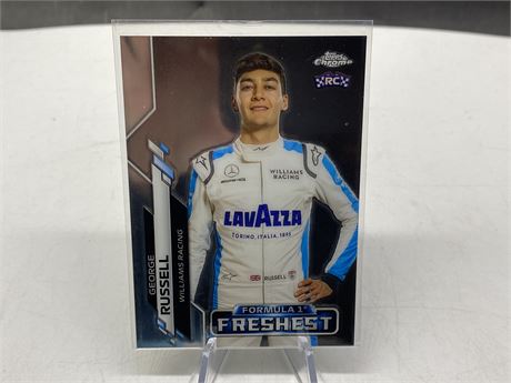 2020 TOPPS CHROME F1 GEORGE RUSSELL ROOKIE CARD