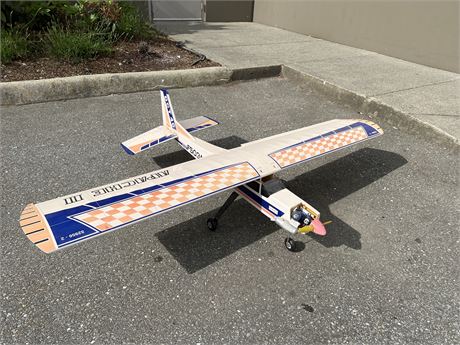 LARGE VINTAGE RC AIR PLANE - SOLD AS IS - 4FT LONG