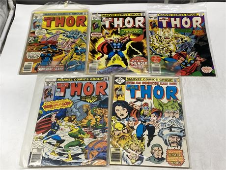 5 THE MIGHTY THOR COMICS