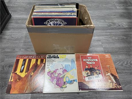 VINTAGE RECORDS - MIXED GENRES & CONDITION VARIES