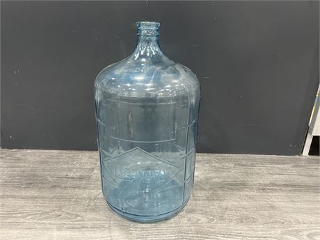 VINTAGE SPARKLETTS GLASS DRINKING WATER JUG - 20” TALL