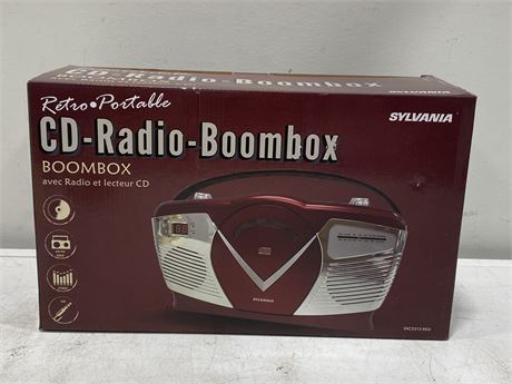 NEW SYLVANIA CD-RADIO-BOOMBOX