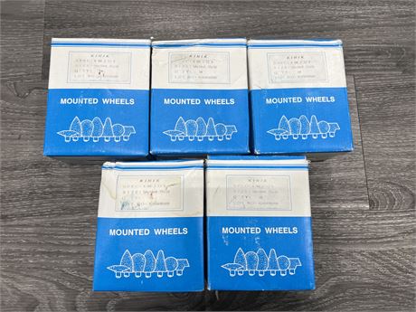 5 BOXES OF 10 KINIK MOUNTED GRINDING WHEELS