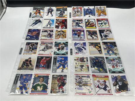 36 NHL STAR CARDS