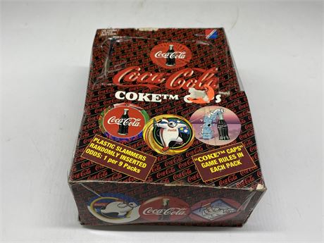 1995 COCA COLA COLLECTOR CARDS PACK BOX (Complete, has been re-sealed)