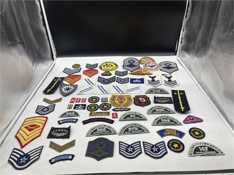 65 VINTAGE ASSORTED CANADIAN CADETS PATCHES