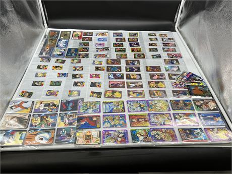 ASSORTED DRAGONBALLZ CARDS & STICKERS