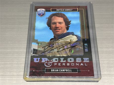 2006/07 UD B.A.P. BRIAN CAMPBELL AUTO CARD #6/10