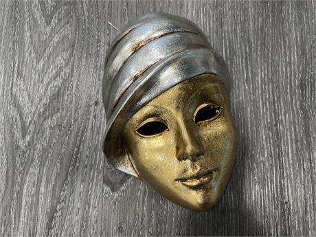VENETIAN VAMP WALL MASK - HAND CRAFTED IN ITALY - 7” LONG