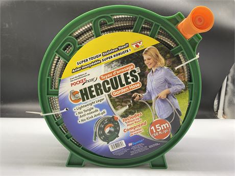 (NEW) HERCULES 50FT HOSE WITH REEL