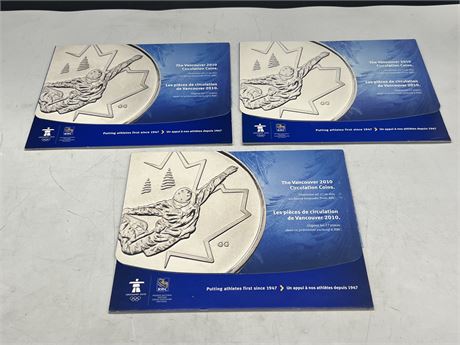 (3) 2010 OLYMPICS COIN SETS