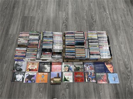 2 LARGE FLATS OF MISC CD’S