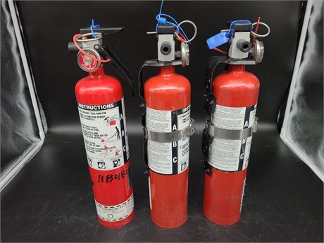 3 CHARGED FIRE EXTINGUISHER