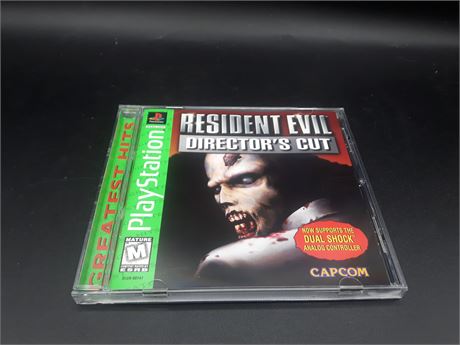 RESIDENT EVIL DIRECTOR'S CUT - EXCELLENT CONDITION - CIB - PLAYSTATION ONE