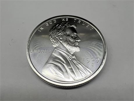 5 OZ 999 FINE SILVER GOLDEN STATE MINT LARGE COIN