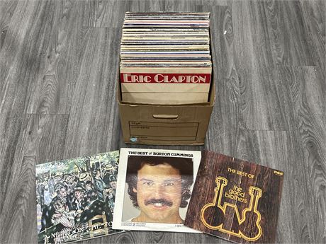 BOX OF MISC RECORDS - CONDITION VARIES