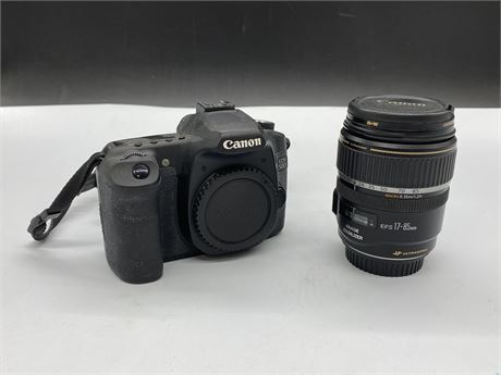 CANON EOS 50D & EFS 17-85MM LENS - NEEDS WORK - AS IS