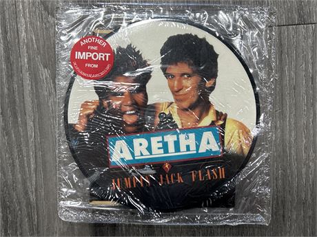 SEALED PICTURE DISC - ARETHA/KEITH RICHARDS - JUMPIN’ JACK FLASH