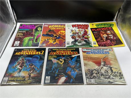 7 MISC COMIC MAGS