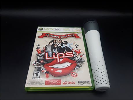 LIPS NUMBER ONE HITS WITH MICROPHONE - XBOX 360