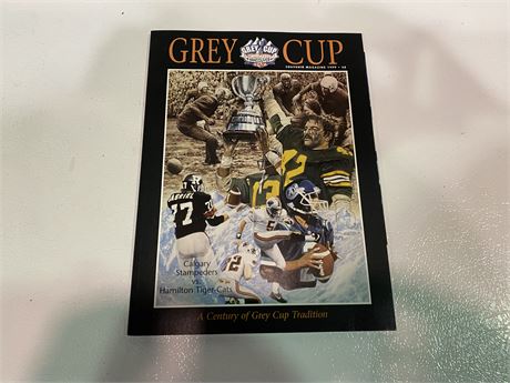 1999 GREY CUP VANCOUVER SOUVENIR MAGAZINE