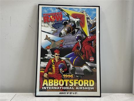 ABBOTSFORD AIR SHOW 1996 FRAMED PRINT (19”X28”)