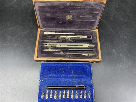 ANTIQUE DRAWING SETS