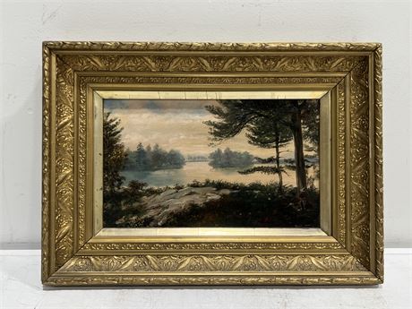 ANTIQUE SIGNED ORIGINAL PAINTING BY ALFRED BOISSEAU 20.5”x15” (Lived 1853-1901)