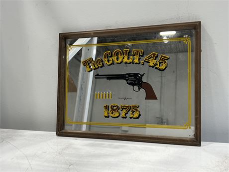 COLT 45 MIRRORED SIGN (16”x12”)