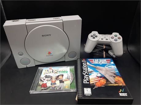 PLAYSTATION ONE CONSOLE WITH GAMES