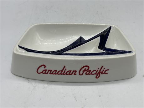 VINTAGE CANADIAN PACIFIC ASHTRAY (9” wide)