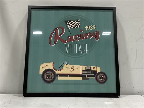 FRAMED RACING POSTER (20.5”X20.5”)