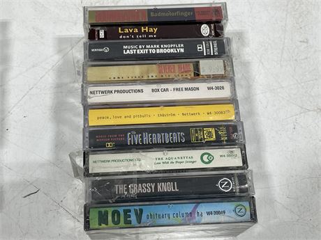 10 MISC CASSETTE TAPES (MOST SEALED)