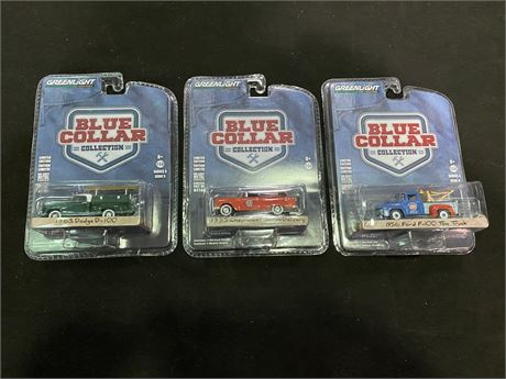 3 COLLECTABLE GREENLIGHT TRUCKS