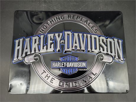 HARLEY DAVIDSON TIN SIGN (17"x12.5")