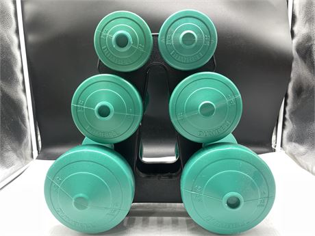 DUMBELL SET WITH RACK