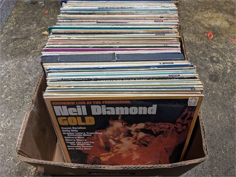 88 VINYL RECORDS - CONDITION VARIES (MOST SCRATCHED OR SLIGHTLY SCRATCHED)
