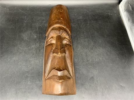 HYDRO MAN CEDAR CARVING BY ERIC BAKER (squamish tribe)