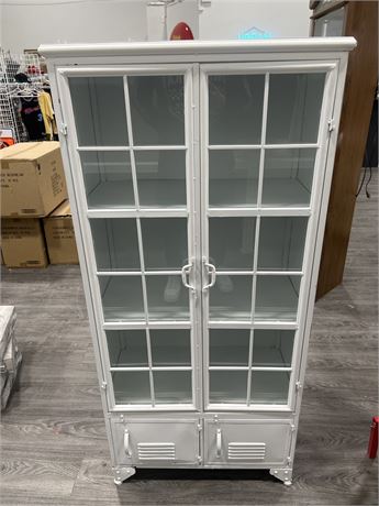 WHITE REPRODUCTION MEDICAL CABINET - 58”x27”x14”