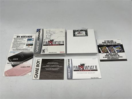 GBA FINAL FANTASY VI - COMPLETE W/ INSTRUCTIONS & ALL INSERTS