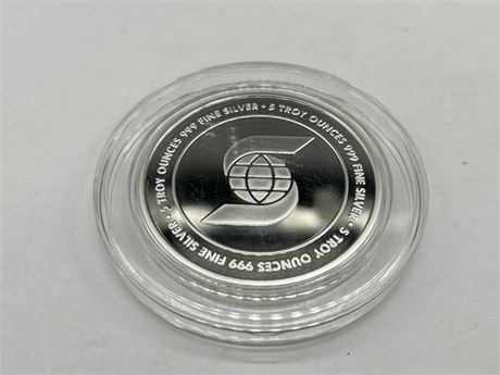 5 OZ PURE SILVER SCOTIABANK ROUND
