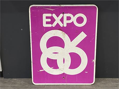 EXPO 86 SIGN (23”X30”)