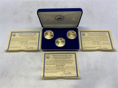 1933 UNITED STATES GOLD DOUBLE EAGLE PROOF COIN SET