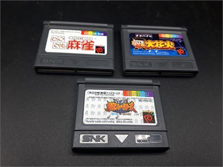 COLLECTION OF NEO GEO POCKET GAMES (JAPANESE) EXCELLENT CONDITION