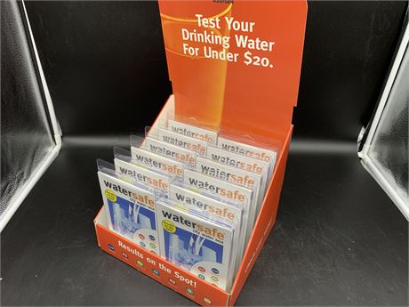 12 WATERSAFE CITY WATER TESTER KITS WITH DISPLAY
